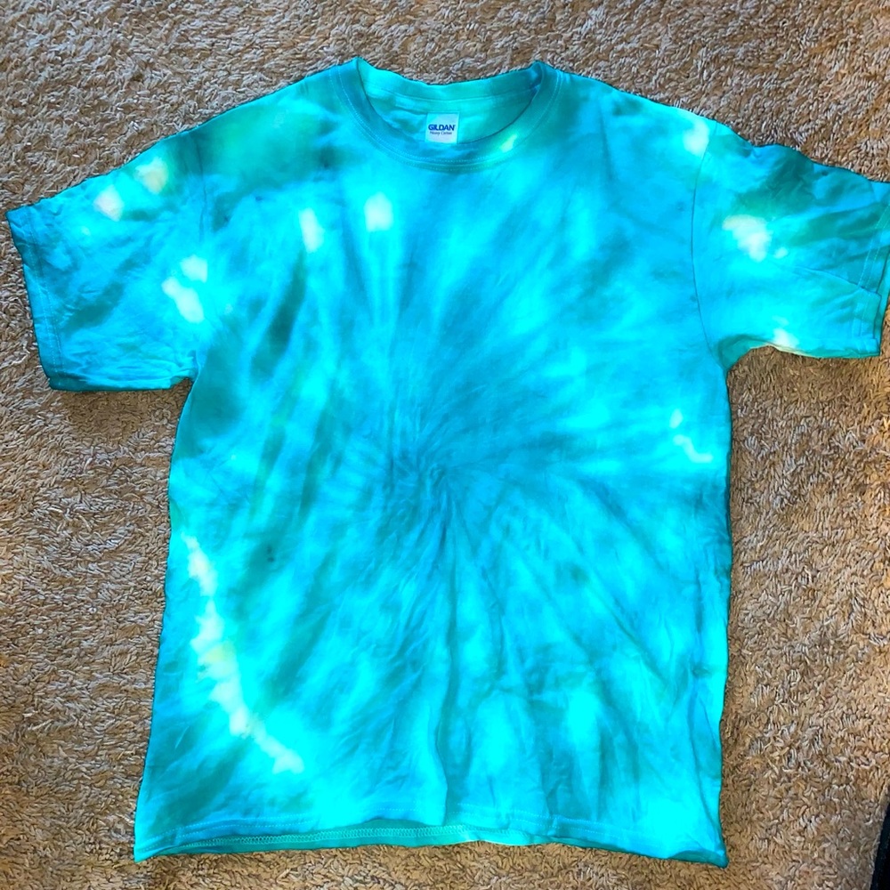 Teal Tie Dye T-shirt - Youth XL